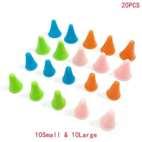 20PCS Knitting Needles Point Protectors/Stoppers, Include 10Small &