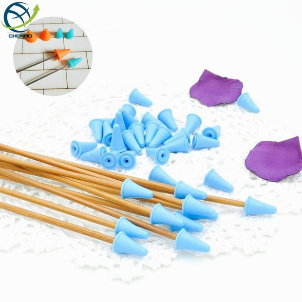 20PCS Knitting Needles Point Protectors/Stoppers, Include 10Small &