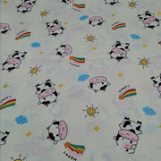 Cotton Twill Cartoon Print Fabric Diy Hand Quilting