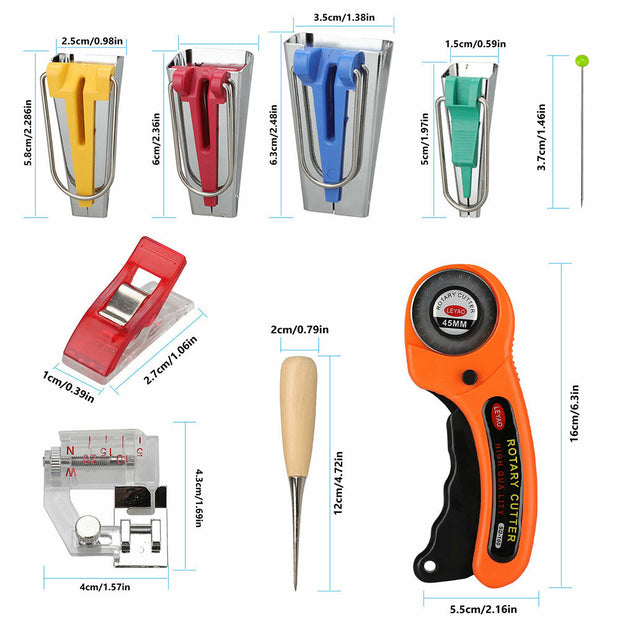 DIY Quilting Tools Piping Tape Maker Edger Puller Set