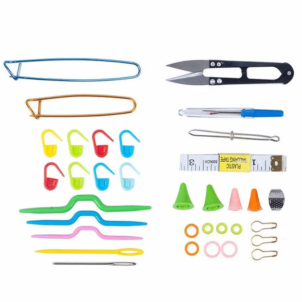 Useful Ful Knitting Tools Kit Crochet Needle Hook Accessories DIY