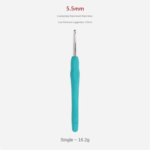 Crochet Hook 2.0mm Aluminum Crochet Needles With Colorful Soft Rubber