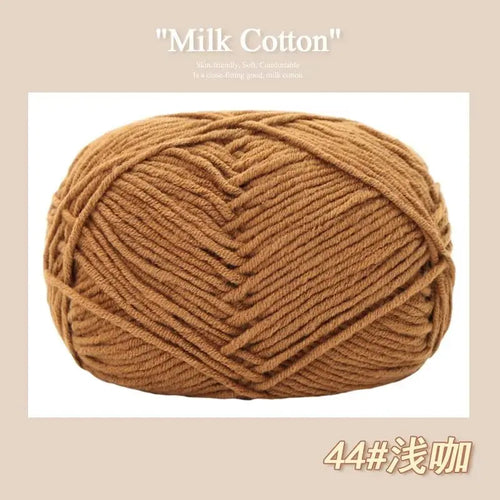 50g/Pc Milk Cotton Soft Warm Yarn Knitting Yarn for Hand Knitting Baby