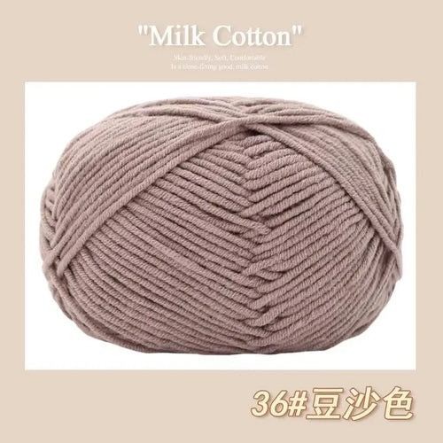 50g/Pc Milk Cotton Soft Warm Yarn Knitting Yarn for Hand Knitting Baby