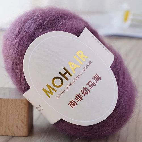 25g/Roll Mohair Yarn Extra Soft Warm Baby Wool Crochet Yarn For Hand