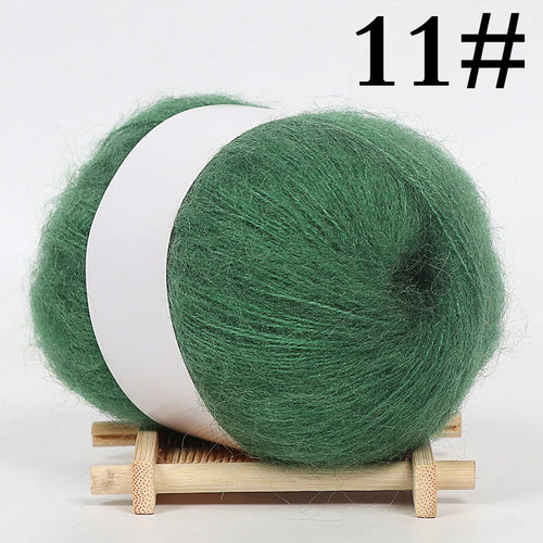 1PC Mohair Cashmere Knitting Yarn Fluffy Knitted Wool Crochet Yarns