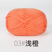 50g Milk Cotton Yarn Knitting Wool for Hand Knitting Crochet Yarn Baby