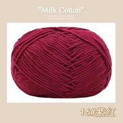 50g/Pc Milk Cotton Soft Warm Yarn Knitting Yarn for Hand Knitting Baby