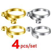 4/1pcs Adjustable Knitting Crochet Loop Rings DIY Yarn Guide Finger