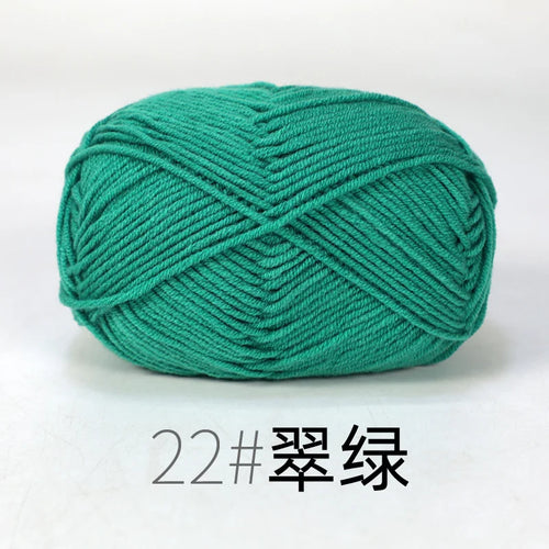 50g Milk Cotton Yarn Knitting Wool for Hand Knitting Crochet Yarn Baby