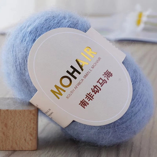 25g/Roll Mohair Yarn Extra Soft Warm Baby Wool Crochet Yarn For Hand