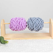 Wooden Yarn Holder Single Crochet Yarn Ball Storage Organizer Single