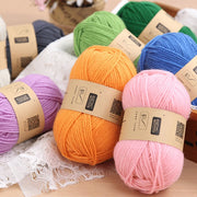 Eco-friendly Acrylic Medium Coarse Wool Ball For DIY Handicraft Woven