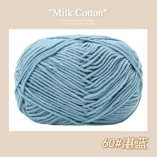 50g/Pc Milk Cotton Soft Warm Yarn Knitting Yarn for Hand Knitting Baby