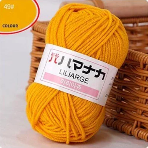 25g/pc Milk Cotton Yarn Soft Warm Lanas for Hand Knitting and Crochet