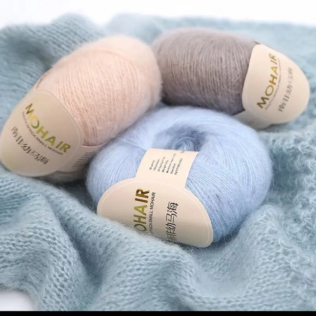 25g Mohair Yarn Extra Soft Warm Baby Wool Crochet Yarn for Hand