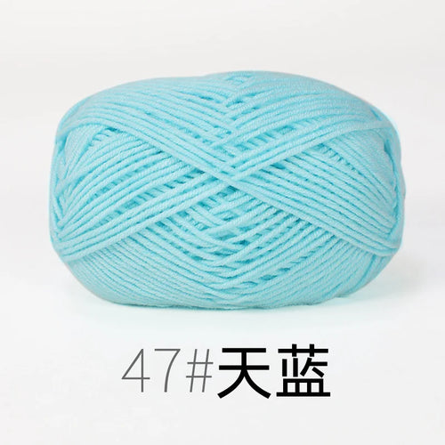 50g Milk Cotton Yarn Knitting Wool for Hand Knitting Crochet Yarn Baby