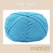 50g/Pc Milk Cotton Soft Warm Yarn Knitting Yarn for Hand Knitting Baby