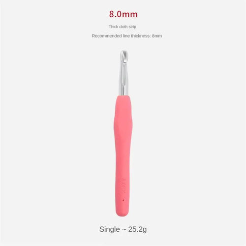 Crochet Hook 2.0mm Aluminum Crochet Needles With Colorful Soft Rubber