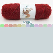 Soft Long Squirrel Cashmere Yarn Fine Worsted Hand Knitting Yarn 75g