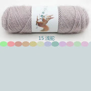 Soft Long Squirrel Cashmere Yarn Fine Worsted Hand Knitting Yarn 75g