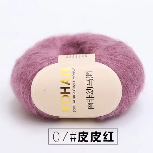 25g Mohair Yarn Extra Soft Warm Baby Wool Crochet Yarn for Hand