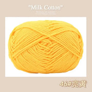 50g/Pc Milk Cotton Soft Warm Yarn Knitting Yarn for Hand Knitting Baby