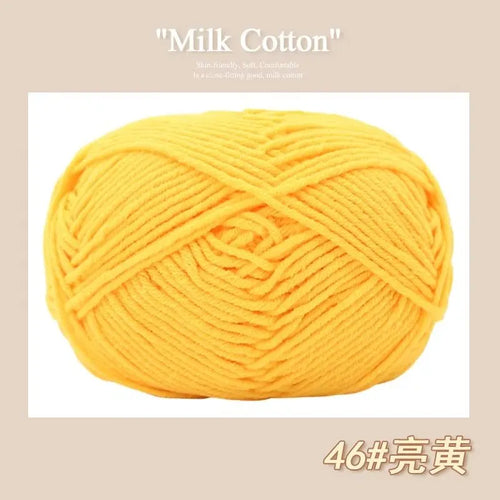 50g/Pc Milk Cotton Soft Warm Yarn Knitting Yarn for Hand Knitting Baby