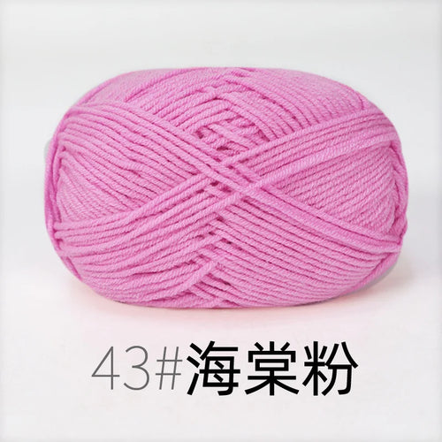 50g Milk Cotton Yarn Knitting Wool for Hand Knitting Crochet Yarn Baby