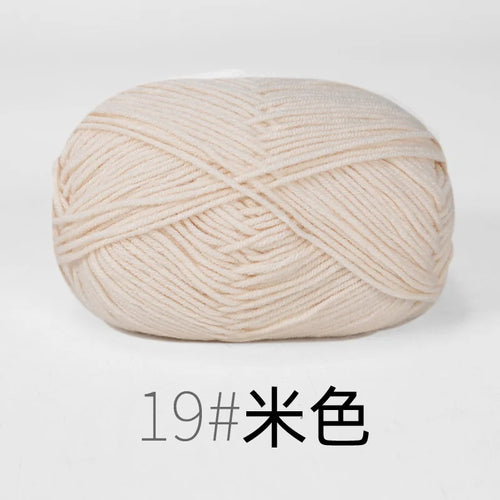 50g Milk Cotton Yarn Knitting Wool for Hand Knitting Crochet Yarn Baby