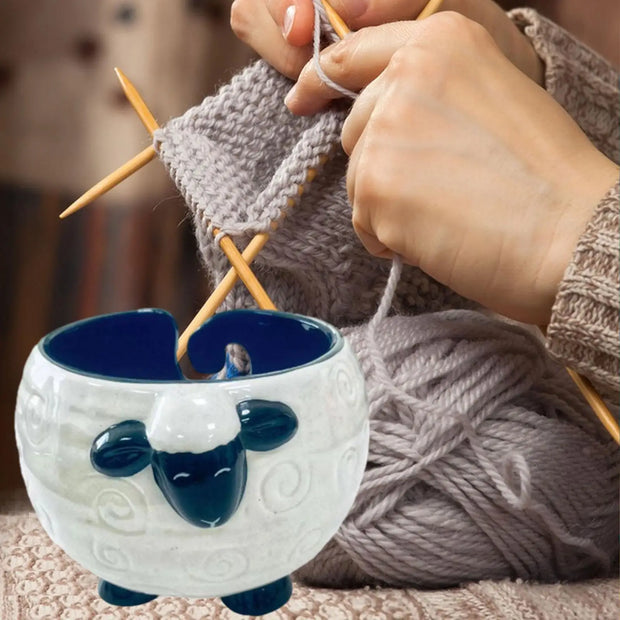 Ceramics Yarn Bowl Knitting Bowl Knitting Supplies Organizer Yarn Wool