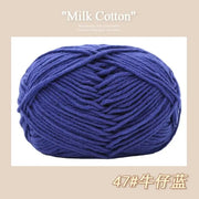 50g/Pc Milk Cotton Soft Warm Yarn Knitting Yarn for Hand Knitting Baby