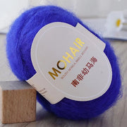 25g/Roll Mohair Yarn Extra Soft Warm Baby Wool Crochet Yarn For Hand