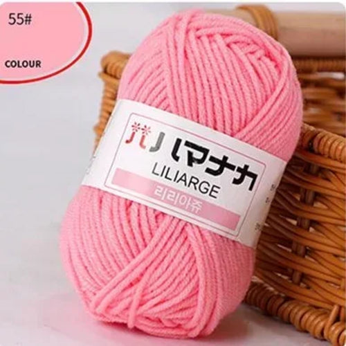 25g/pc Milk Cotton Yarn Soft Warm Lanas for Hand Knitting and Crochet