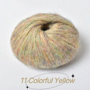 1Pc 25g Crochet Sequin Mohair Yarn Soft Warm Baby Wool Yarn DIY