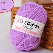 25g/pc Milk Cotton Yarn Soft Warm Lanas for Hand Knitting and Crochet