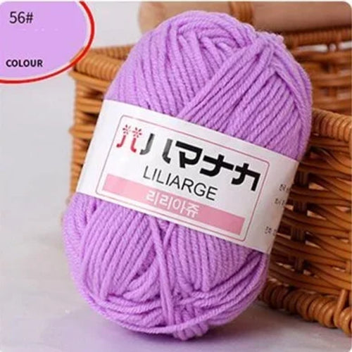 25g/pc Milk Cotton Yarn Soft Warm Lanas for Hand Knitting and Crochet