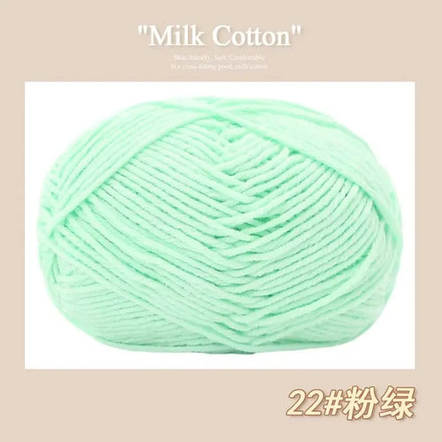 50g/Pc Milk Cotton Soft Warm Yarn Knitting Yarn for Hand Knitting Baby