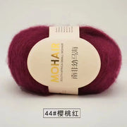 25g Mohair Yarn Extra Soft Warm Baby Wool Crochet Yarn for Hand