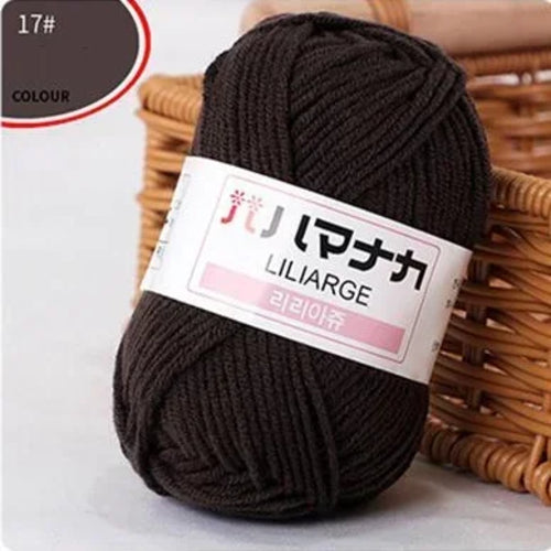 25g/pc Milk Cotton Yarn Soft Warm Lanas for Hand Knitting and Crochet