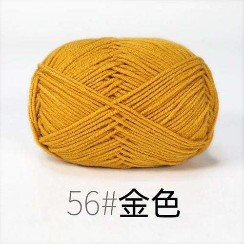 50g Milk Cotton Yarn Knitting Wool for Hand Knitting Crochet Yarn Baby