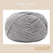 50g/Pc Milk Cotton Soft Warm Yarn Knitting Yarn for Hand Knitting Baby