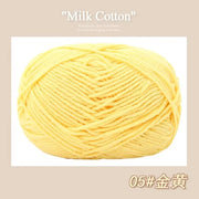 50g/Pc Milk Cotton Soft Warm Yarn Knitting Yarn for Hand Knitting Baby