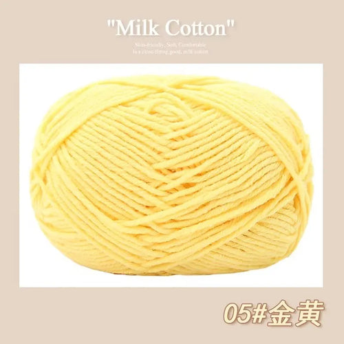 50g/Pc Milk Cotton Soft Warm Yarn Knitting Yarn for Hand Knitting Baby