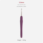 Crochet Hook 2.0mm Aluminum Crochet Needles With Colorful Soft Rubber