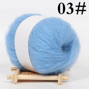 1PC Mohair Cashmere Knitting Yarn Fluffy Knitted Wool Crochet Yarns