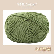 50g/Pc Milk Cotton Soft Warm Yarn Knitting Yarn for Hand Knitting Baby