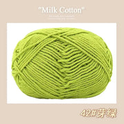 50g/Pc Milk Cotton Soft Warm Yarn Knitting Yarn for Hand Knitting Baby