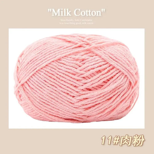 50g/Pc Milk Cotton Soft Warm Yarn Knitting Yarn for Hand Knitting Baby