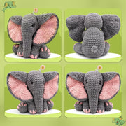 Elephant Package Crochet Knitting Kit for Beginners Starter Adults